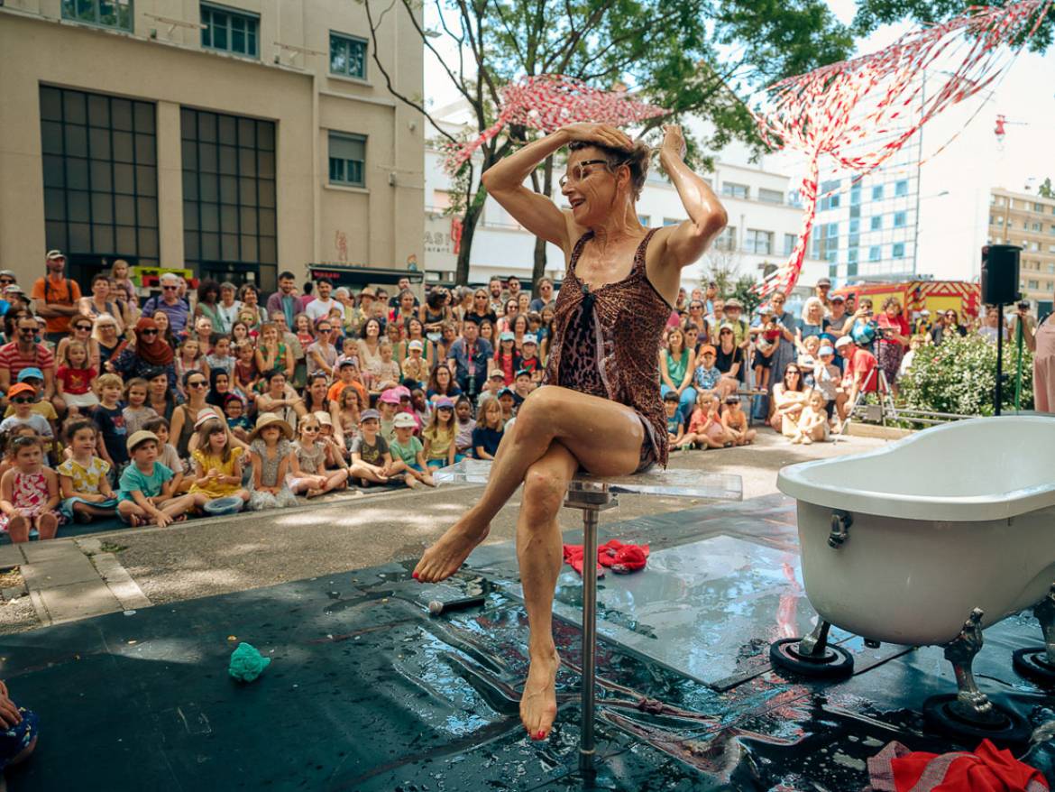 Barbara Probst et le collectif La même balle, mercredi 19 juin - (c) Lucas Frangella